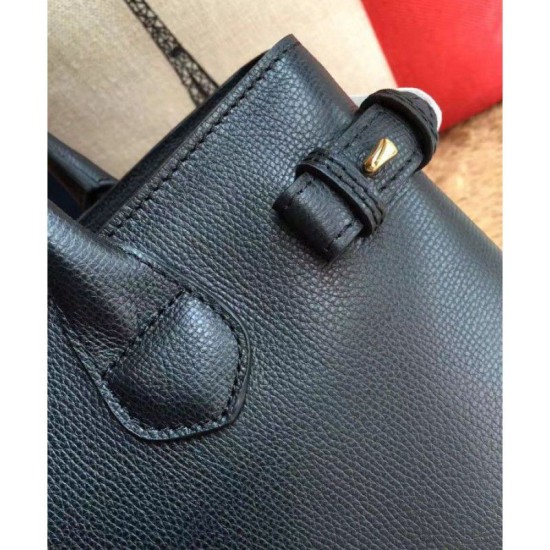 Replica Borsa media a quadri House Check nera