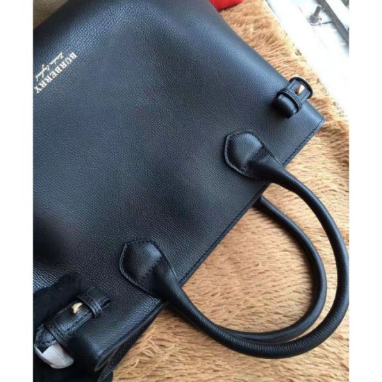 Replica Borsa media a quadri House Check nera