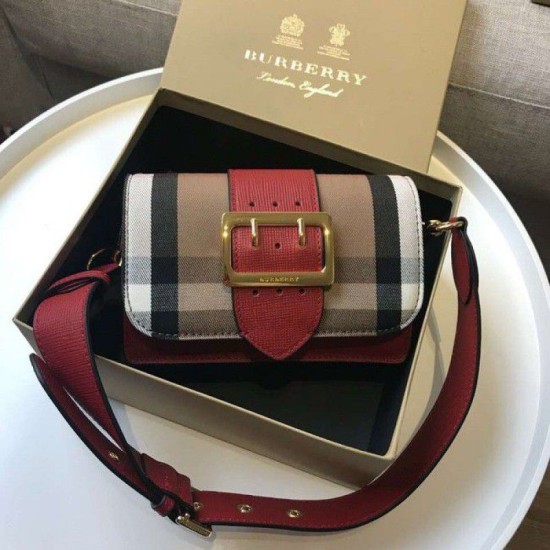 Replica Hampshire Borsa a tracolla a quadri vintage A24581 Rossa