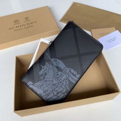 Replica London Portafoglio uomo a quadri nero