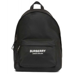 Replica Zaino in nylon stampa logo Nero