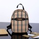 Replica Zaino piccolo in nylon con motivo Vintage check marrone