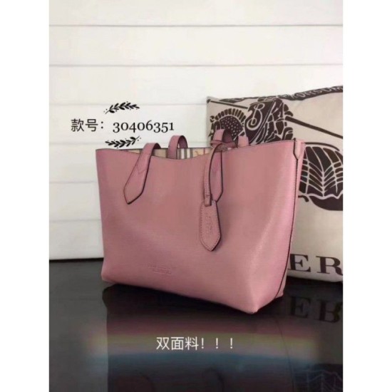 Replica Haymarket Check Reversible Tote Borse Rosa