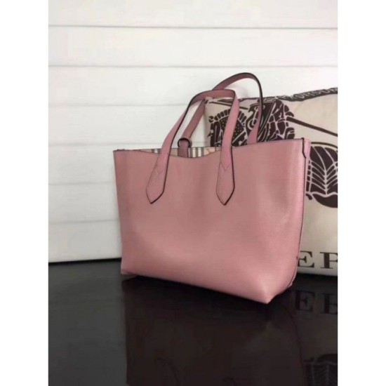 Replica Haymarket Check Reversible Tote Borse Rosa