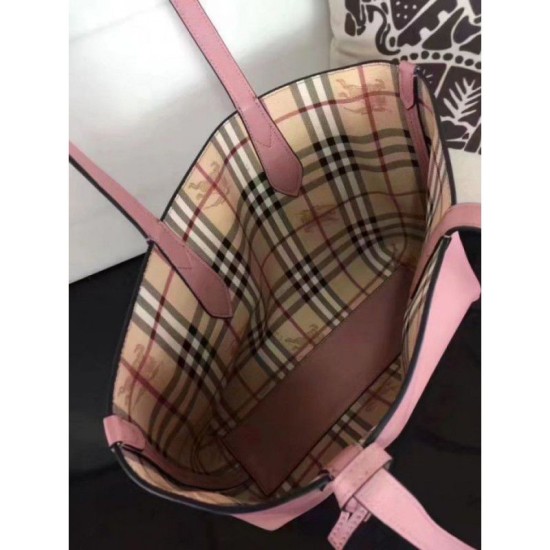 Replica Haymarket Check Reversible Tote Borse Rosa