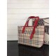 Replica Haymarket Check Reversible Tote Borse Rosso