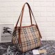 Replica Haymarket Check Tote Borse 8886 Marrone