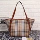 Replica Haymarket Check Tote Borse 8886 Marrone