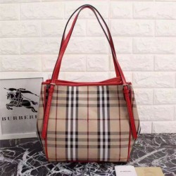 Replica Haymarket Check Tote Borse 8886 Rosso