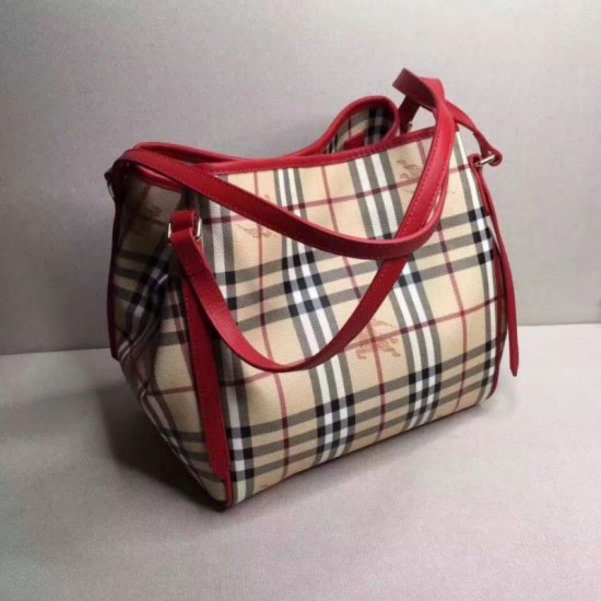 Replica Haymarket Check Tote Borse 8886 Rosso