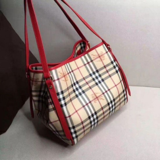 Replica Haymarket Check Tote Borse 8886 Rosso