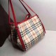 Replica Haymarket Check Tote Borse 8886 Rosso