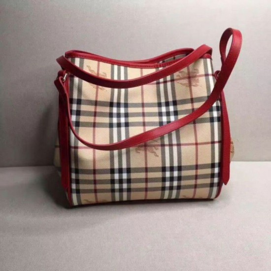 Replica Haymarket Check Tote Borse 8886 Rosso