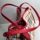 Replica Haymarket Check Tote Borse 8886 Rosso