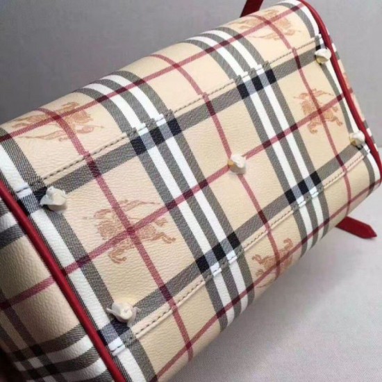 Replica Haymarket Check Tote Borse 8886 Rosso