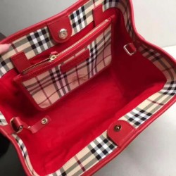 Replica Haymarket Check Tote Borse 8886 Rosso
