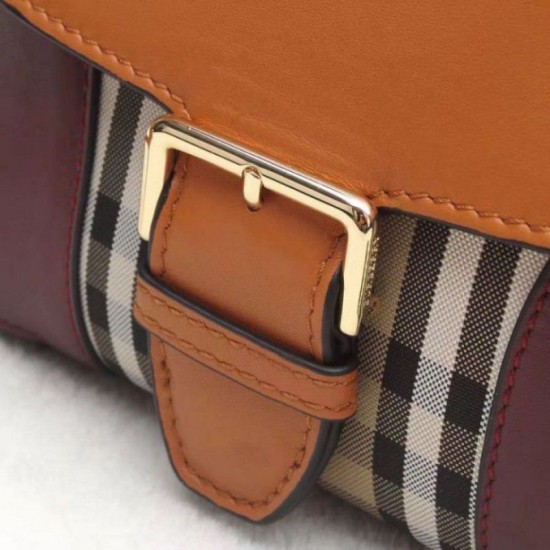 Replica Horseferry Check Borsa a tracolla Marrone