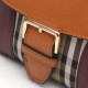 Replica Horseferry Check Borsa a tracolla Marrone