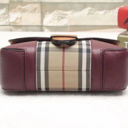 Replica Horseferry Check Borsa a tracolla Marrone