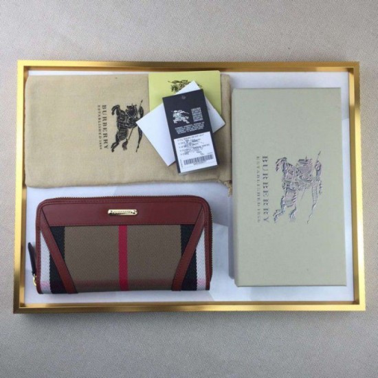Replica House Check Portafoglio B8849 Marrone