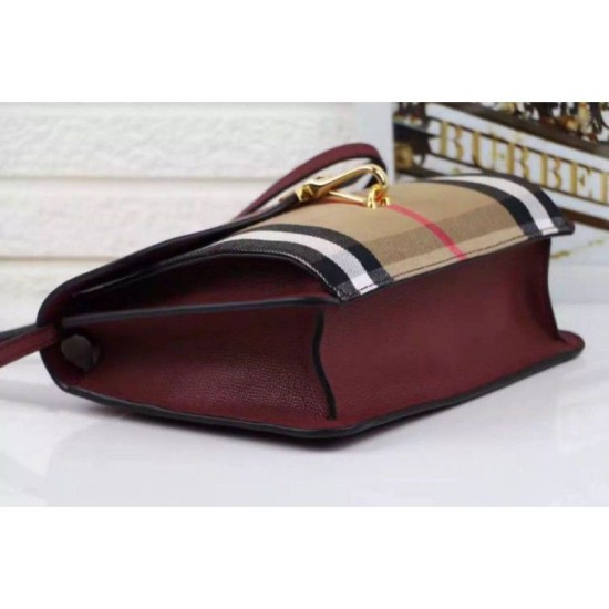 Replica Macken House Check Crossbody Borse Marrone