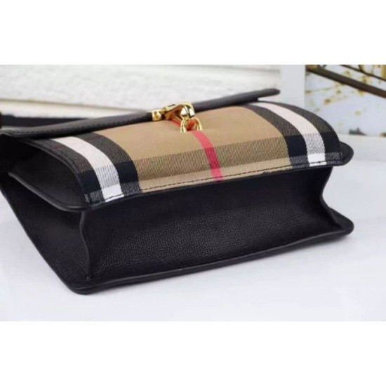 Replica Macken House Check Crossbody Borse Nero
