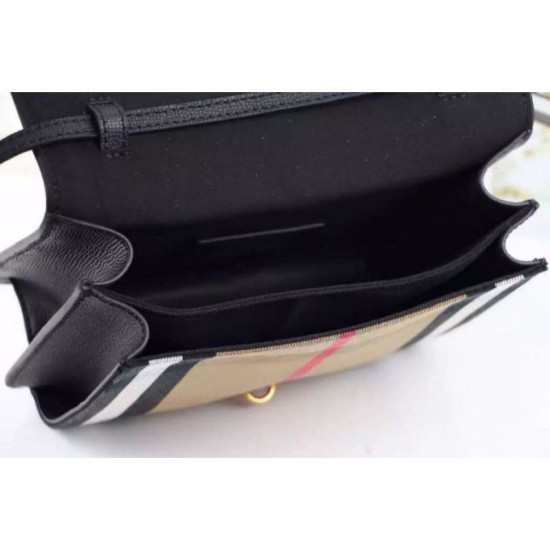 Replica Macken House Check Crossbody Borse Nero