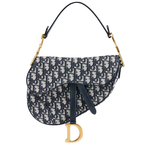 Replica Borsa da Saddle Christian Dior M0446 Blu Scuro