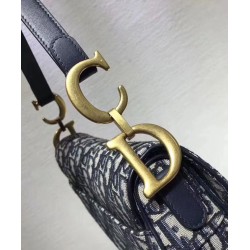 Replica Borsa da Saddle Christian Dior M0446 Blu Scuro