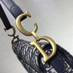 Replica Borsa da Saddle Christian Dior M0446 Blu Scuro