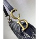Replica Borsa da Saddle Christian Dior M0446 Blu Scuro