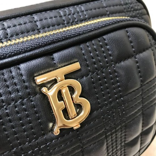 Replica Burberry Borsa per fotocamera trapuntata piccola nera
