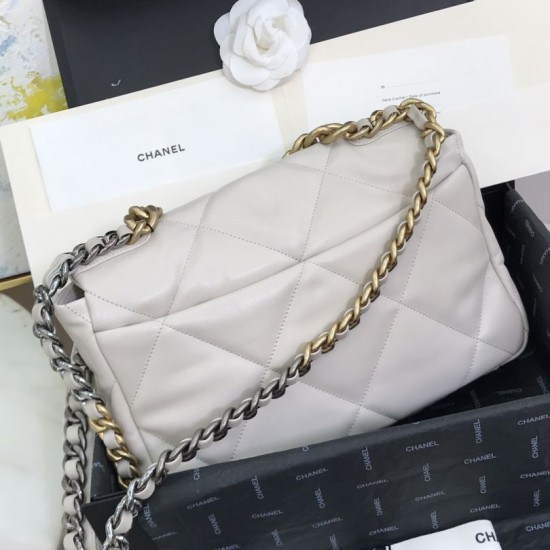 Replica Borsa Large 19 in lana tweed con patta AS1161 AS1160 Beige Replica Borsa Large 19 in lana tweed con patta AS1161 AS1160 Beige