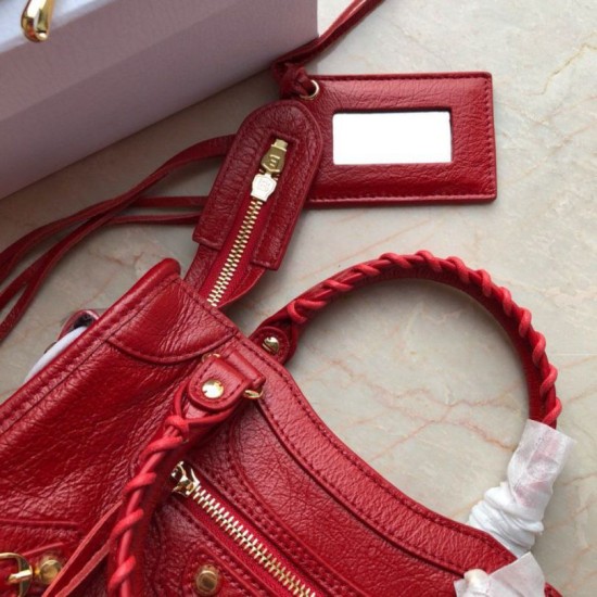 Replica Balenciaga 295S Classic Mini City Gold Red Replica Balenciaga 295S Classic Mini City Gold Red