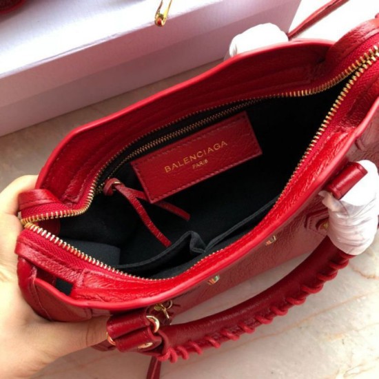 Replica Balenciaga 295S Classic Mini City Gold Red Replica Balenciaga 295S Classic Mini City Gold Red