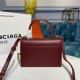Replica Borsa a tracolla Satchel Sharp XS Balenciaga Bordeaux