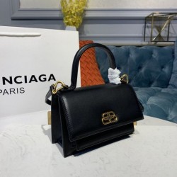 Replica Borsa a tracolla Balenciaga Sharp XS Satchel nera