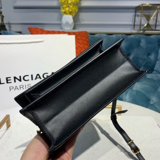 Replica Borsa a tracolla Balenciaga Sharp XS Satchel nera Replica Borsa a tracolla Balenciaga Sharp XS Satchel nera