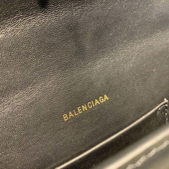 Replica Borsa a tracolla Balenciaga Sharp XS Satchel nera Replica Borsa a tracolla Balenciaga Sharp XS Satchel nera