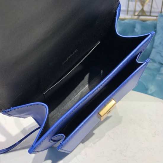Replica Borsa a tracolla Balenciaga Sharp XS Satchel blu Replica Borsa a tracolla Balenciaga Sharp XS Satchel blu