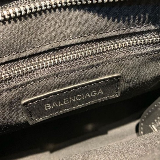 Replica Borsa logo Balenciaga Manico Allover chiaretto