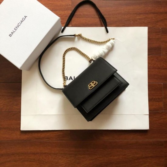 Replica Borsa a catena Sharp Balenciaga Nera