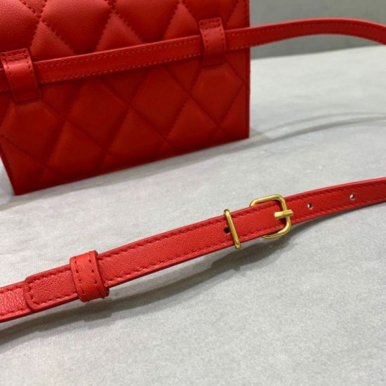 Replica Marsupio Balenciaga Sharp XS Rosso