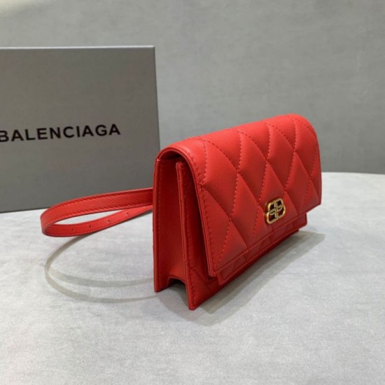 Replica Marsupio Balenciaga Sharp XS Rosso