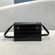 Replica Balenciaga Sharp XS Marsupio vitello lucida goffrata coccodrillo