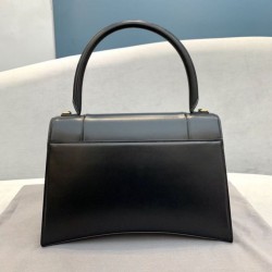 Replica Borsa a tracolla media Clessidra Balenciaga nera