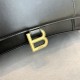 Replica Borsa a tracolla media Clessidra Balenciaga nera