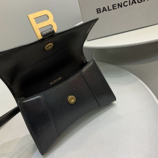 Replica Balenciaga Hourglass Beltbag Nero