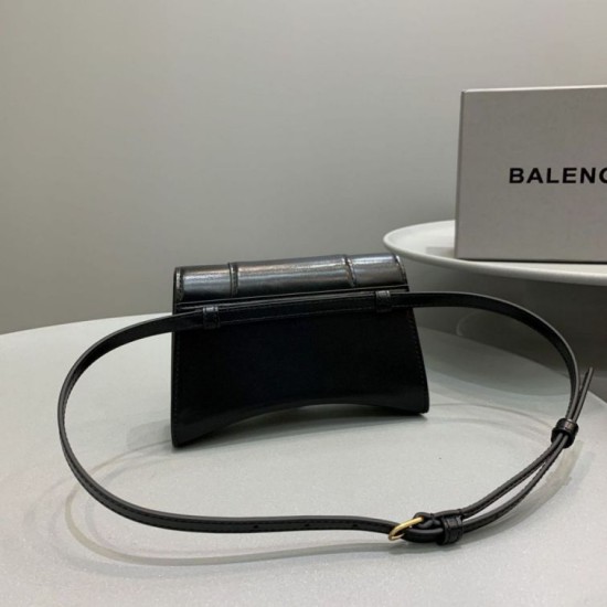 Replica Balenciaga Hourglass Beltbag Nero