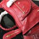 Replica Balenciaga Classic Metallic Edge City Pelle di agnello crepe sacca rossa